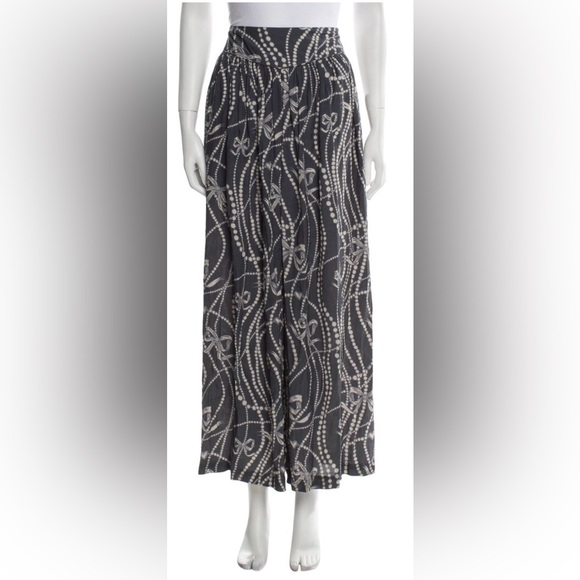 Batsheva Black and White A-Line Skirt - Picture 1 of 3